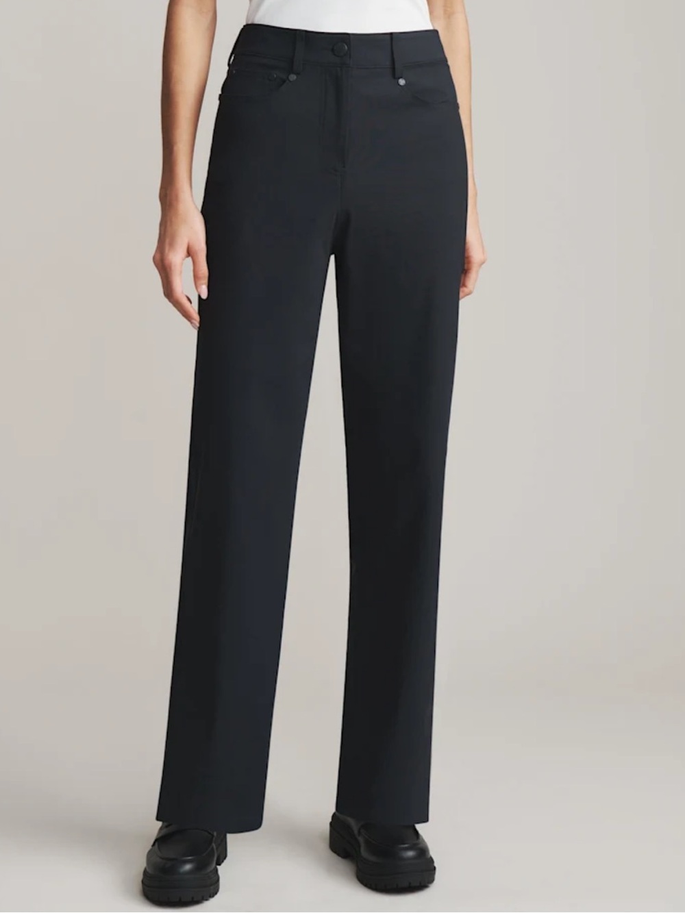 RHONE Black Straight-Leg Women's Pants